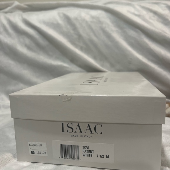 ISAAC Tovi Patent White 7.5 Heels - Picture 5 of 5